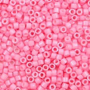 Miyuki Perlen delica's 11/0 Opaque dyed carnation pink