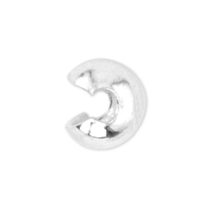 Beadalon Quetsch-Kaschierperlen 6mm Silber