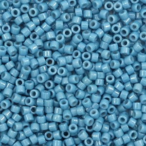 Miyuki Perlen delica's 11/0 Duracoat opaque dyed bayberry blue DB-2132