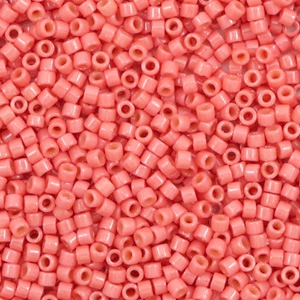 Miyuki Perlen delica's 11/0 Duracoat opaque dyed light watermelon pink DB-2114