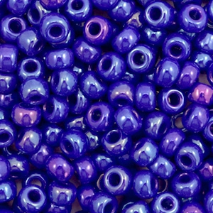 Miyuki Rocailles 6/0 Opaque luster cobalt blue 6-1945
