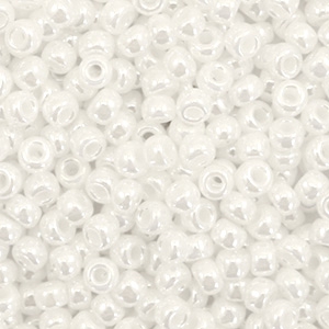 Miyuki Rocailles 8/0 Ceylon white pearl 8-528