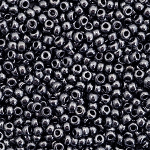 Miyuki Rocailles 11/0 Metallic gunmetal black 11-451