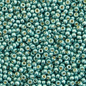 Miyuki Rocailles 11/0 Duracoat galvanized sea foam green 11-4217