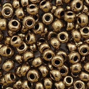 Miyuki Rocailles 6/0 Metallic dark bronze 6-457
