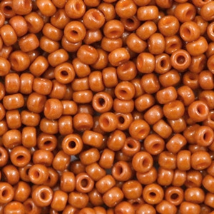 Miyuki Rocailles 8/0 Duracoat opaque persimmon brown 8-4458