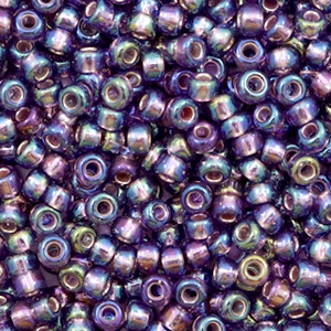 Miyuki Rocailles 8/0 Silverlined AB amethyst 8-1024