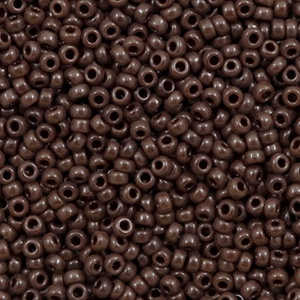 Miyuki Rocailles 11/0 Opaque chocolate brown 11-409