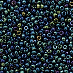 Miyuki Rocailles 11/0 Metallic iris dark blue 11-452