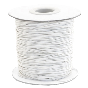 Gef&auml;rbtem Elastik Draht 0.8mm Off white