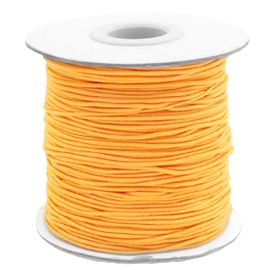 Gef&auml;rbtem Elastik Draht 1mm Sunflower orange
