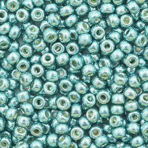 Miyuki Rocailles 8/0 Duracoat galvanized dark sea foam green 8-4216