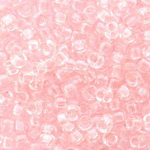 Miyuki Rocailles 8/0 Transparent light tea rose 8-155