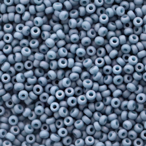 Miyuki Rocailles 11/0 Opaque matte luster light denim blue 11-2038