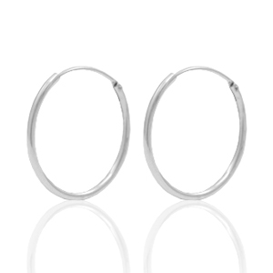 925 Silber Zubeh&ouml;r Creolen 18mm Silber