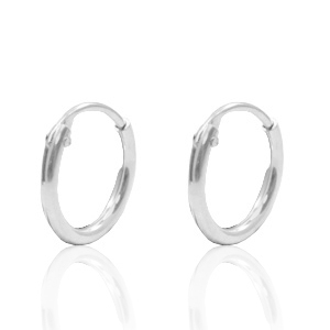 925 Silber Zubeh&ouml;r Creolen 10mm Silber