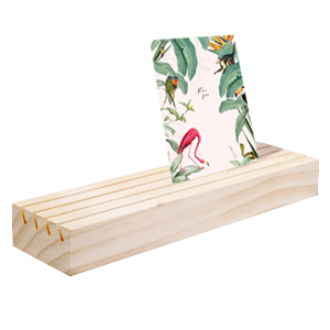 Schmuckdisplay Holz f&uuml;r Schmuck Karten vier reihen Natural (nat&uuml;rliche Farbe Holz)