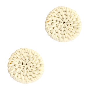 Gewebte Rattan Anh&auml;nger 20mm Natural beige