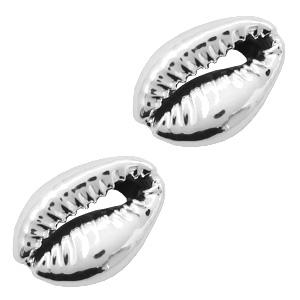 Muschel Perlen Specials Kauri Antique silver