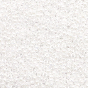 Miyuki Rocailles 15/0 Ceylon white pearl 15-420
