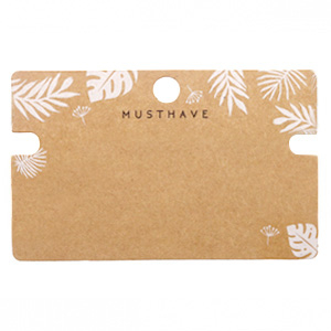 Schmuck Karten 'musthave' Leaves Brown