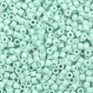Miyuki Perlen delica's 11/0 Duracoat opaque dyed mint aqua blue DB-2356