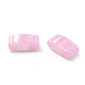 Miyuki Perlen half tila 5x2.3mm Opaque luster antique rose HTL-599