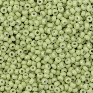 Miyuki Rocailles 11/0 Duracoat opaque fennel green 11-4473