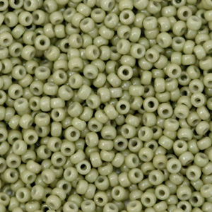Miyuki Rocailles 11/0 Duracoat opaque cactus green 11-4474