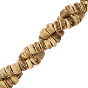 Kokos Perlen Disc 6mm Natural brown (nat&uuml;rliche Farbe der Perle)