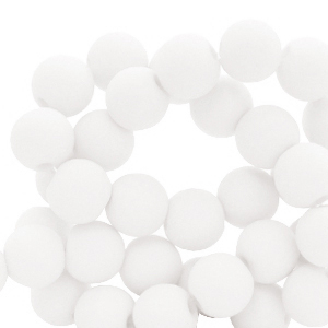 4 mm Acryl Perlen White