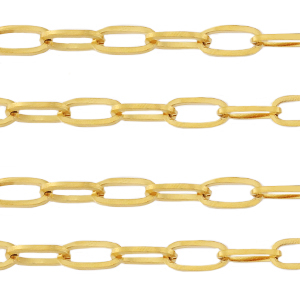 Stainless Steel - Rostfrei Stahl Schmuckzubeh&ouml;r Gliederkette Ankerkette Gold