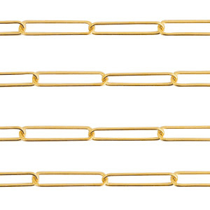 Stainless Steel - Rostfrei Stahl Schmuckzubeh&ouml;r Gliederkette Gold