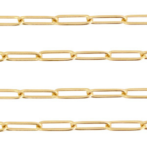 Stainless Steel - Rostfrei Stahl Schmuckzubeh&ouml;r Gliederkette Gold