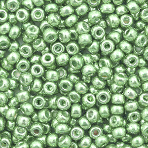 Miyuki Rocailles 8/0 Duracoat galvanized dark mint green 8-4214