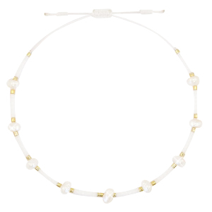 Fusskettchen Pearl Miyuki White