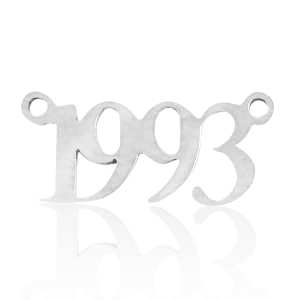 Stainless Steel - Rostfreiem Stahl Anh&auml;nger/Zwischenst&uuml;ck Jahr 1993 Silber