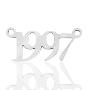 Stainless Steel - Rostfreiem Stahl Anh&auml;nger/Zwischenst&uuml;ck Jahr 1997 Silber