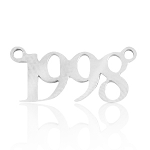 Stainless Steel - Rostfreiem Stahl Anh&auml;nger/Zwischenst&uuml;ck Jahr 1998 Silber