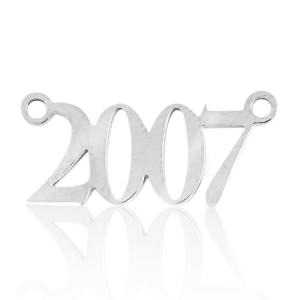 Stainless Steel - Rostfrei Stahl Anh&auml;nger / Zwischenst&uuml;ck Jahr 2007 Silber