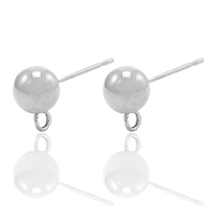 Ohrringe aus Stainless Steel - Rostfreiem Stahl mit &Ouml;se Silber