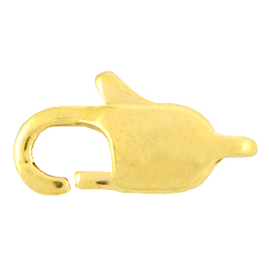 Stainless Steel - Rostfreiem Stahl Schmuckzubeh&ouml;r Karabinerverschluss 15mm Gold