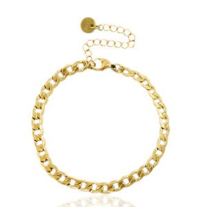 Gliederarmb&auml;nder aus Stainless Steel - Rostfreiem Stahl Gold