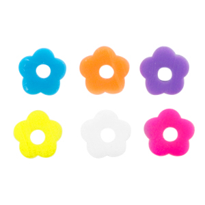 Katsuki Perlen Blume 6mm Rainbow mix