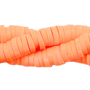 Katsuki Perlen 6mm Neon peachy orange