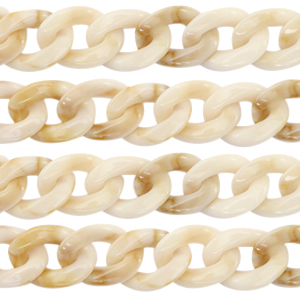 Acrylkette 22mm Beige