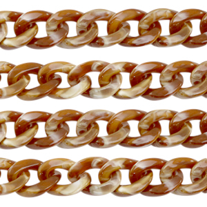 Acrylkette 19mm Brown