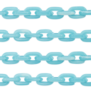 Acrylkette 15mm Light blue