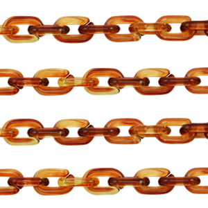 Acrylkette 15mm Topaz brown