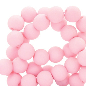 4 mm Acryl Perlen matt Light rose